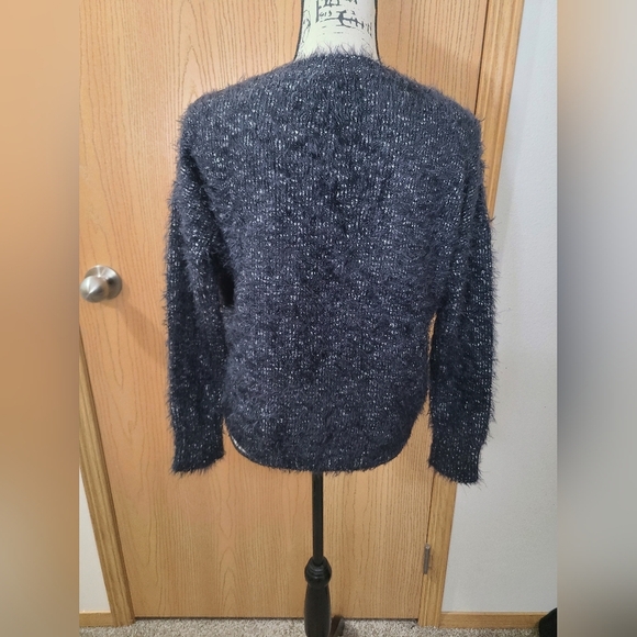 Express Fuzzy Lace Up Sweater - Picture 2 of 3